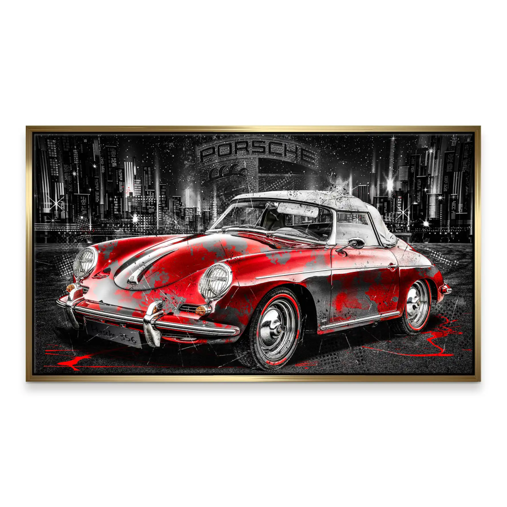 Porsche 356 Abstrakt Leinwand Bild INGALERIE