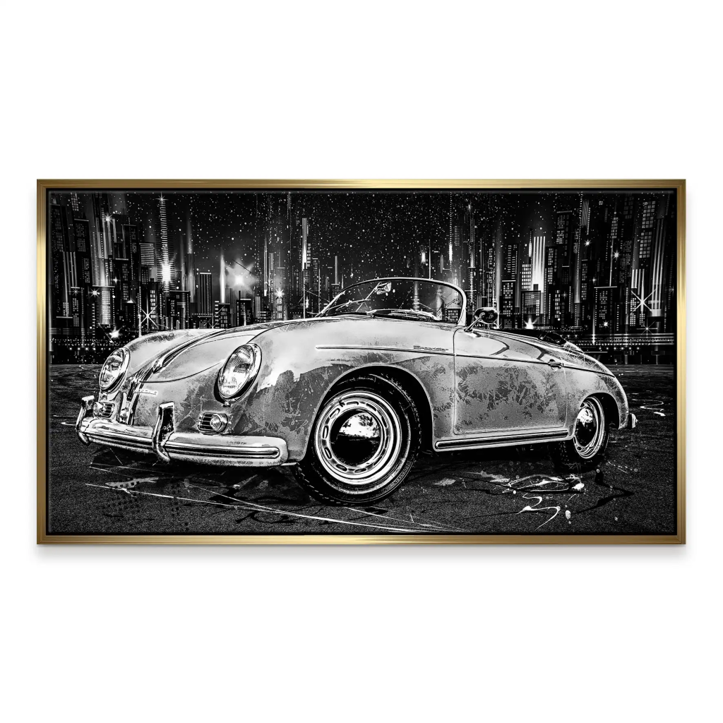 Porsche Speedster City Style Leinwand Bild INGALERIE