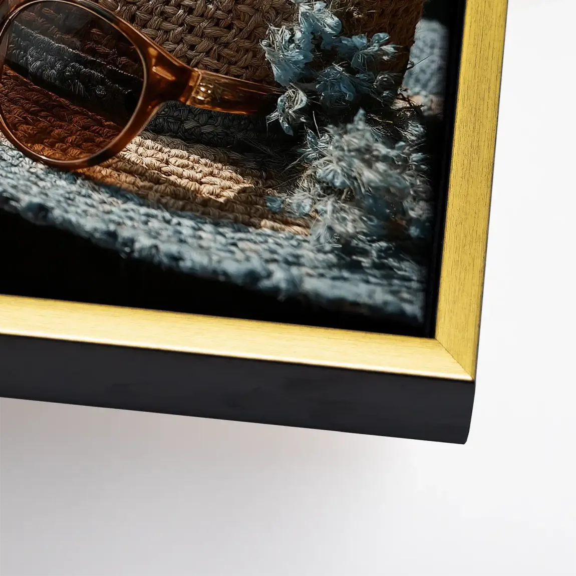 Blue Moments Leinwand Bild