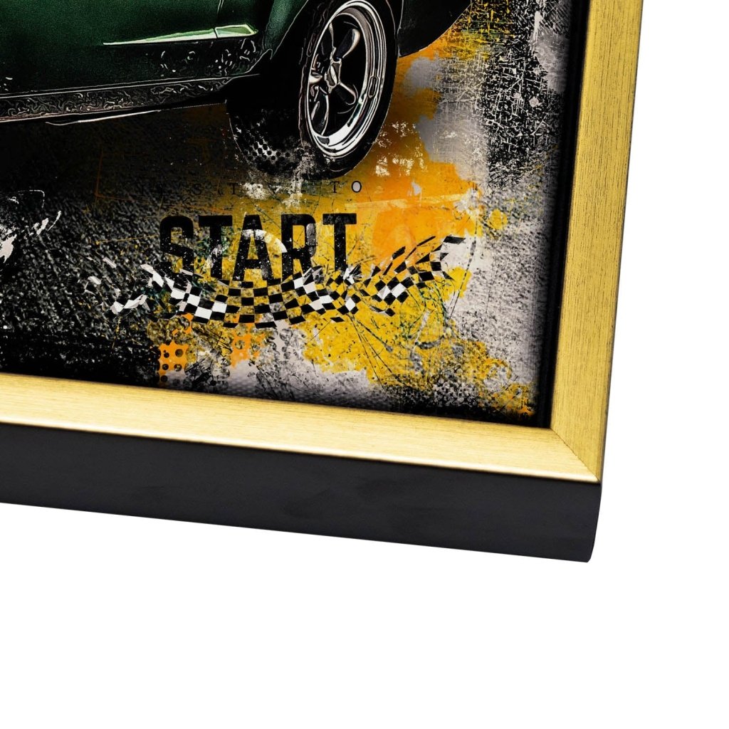 Ford Mustang Bullitt Pop Art Leinwand Bild INGALERIE