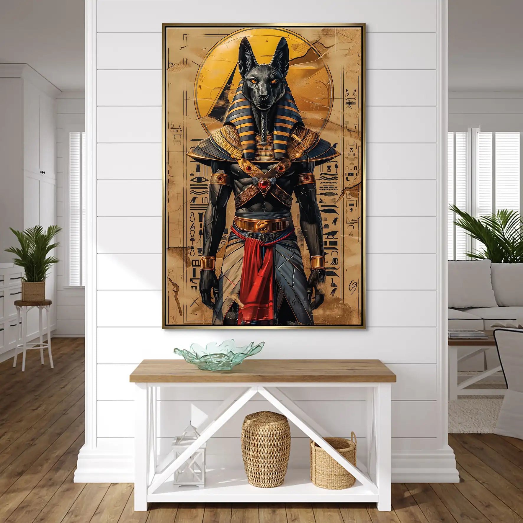 Anubis Modern Style Leinwand Bild INGALERIE