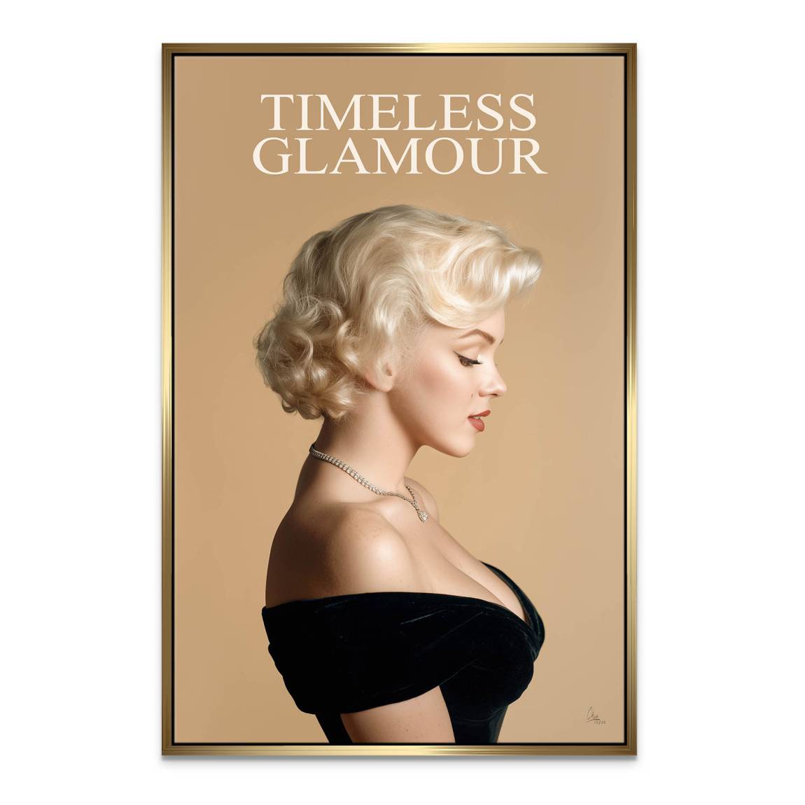 Marilyn Monroe Glam Allure Leinwand Bild