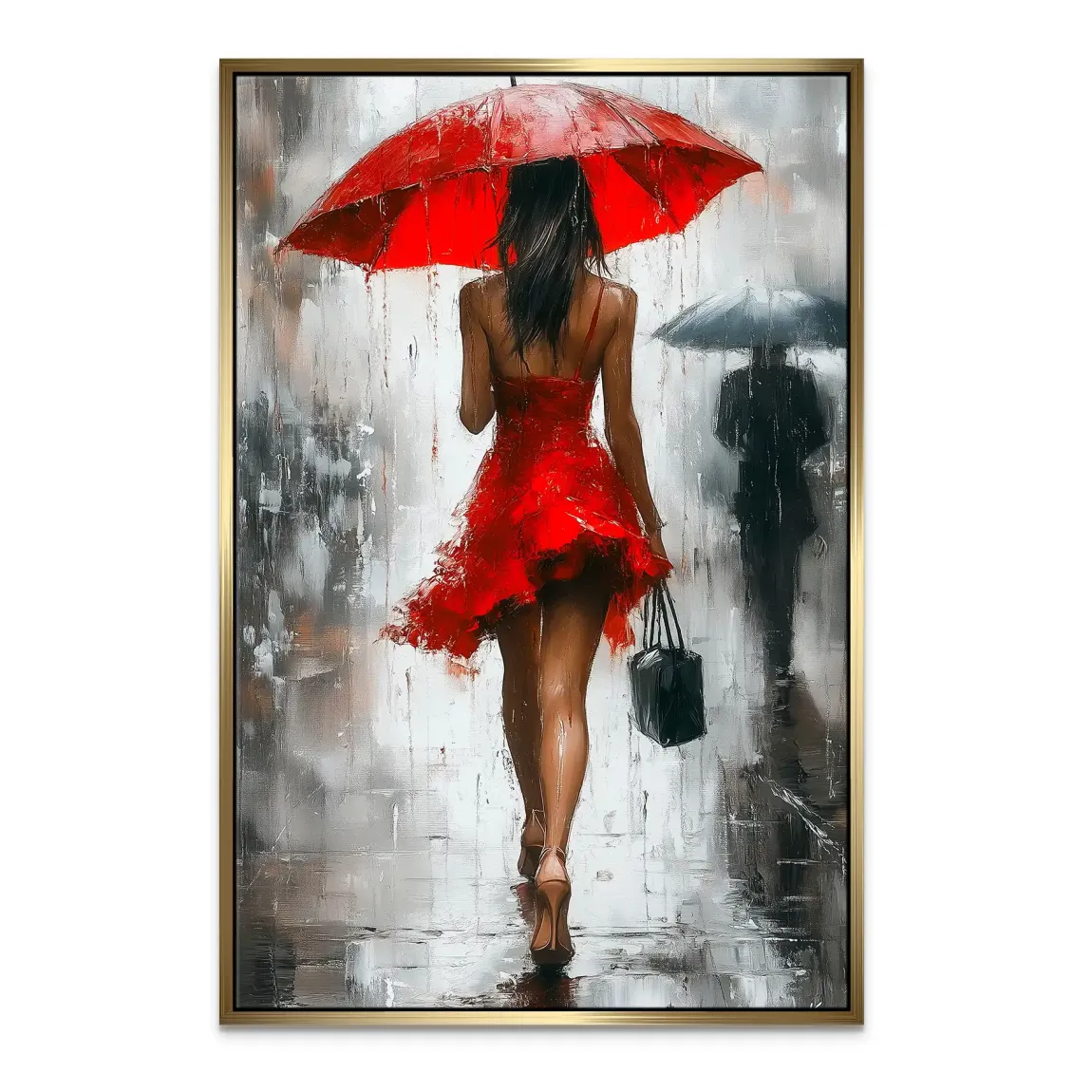 Walk in the Rain Leinwand Bild