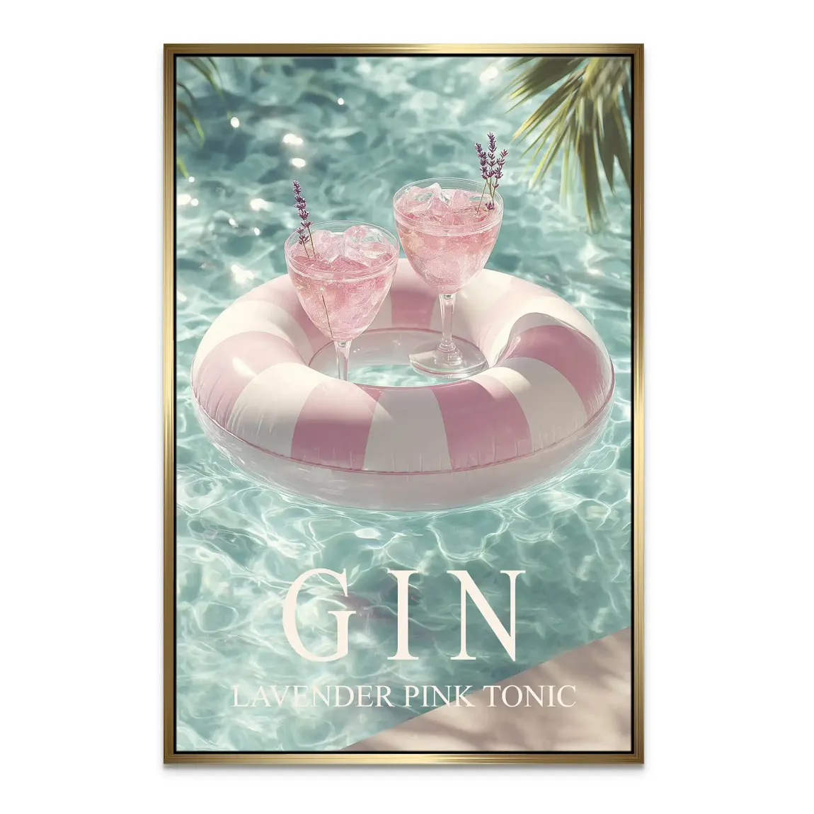 Gin Lavender Dream Leinwand Bild