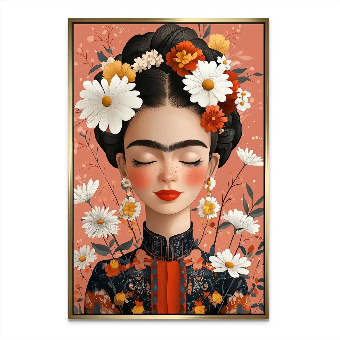 Frida Flower Nr.3 Leinwand Bild INGALERIE