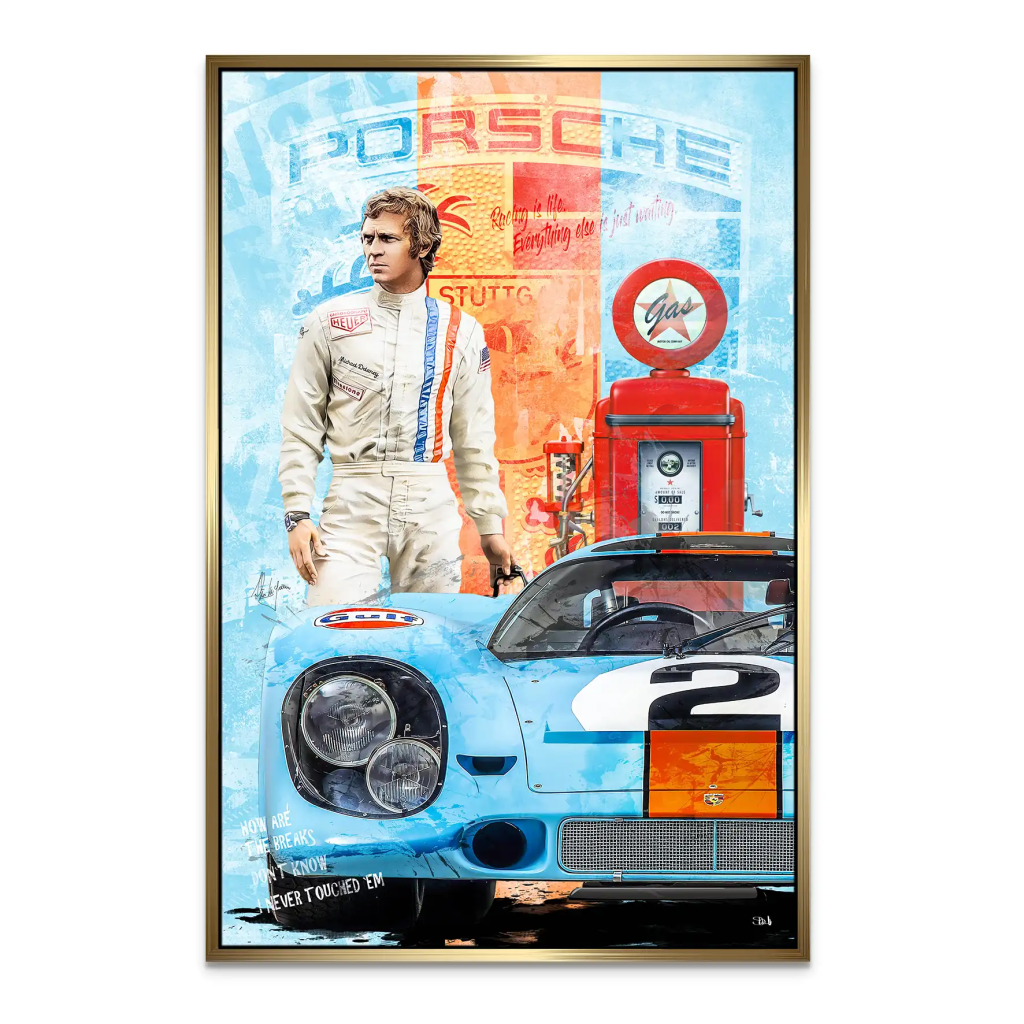 Steve Porsche 917 Leinwand Bild INGALERIE