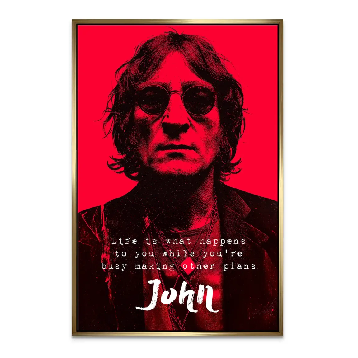 Lennon Red Vision Leinwand Bild
