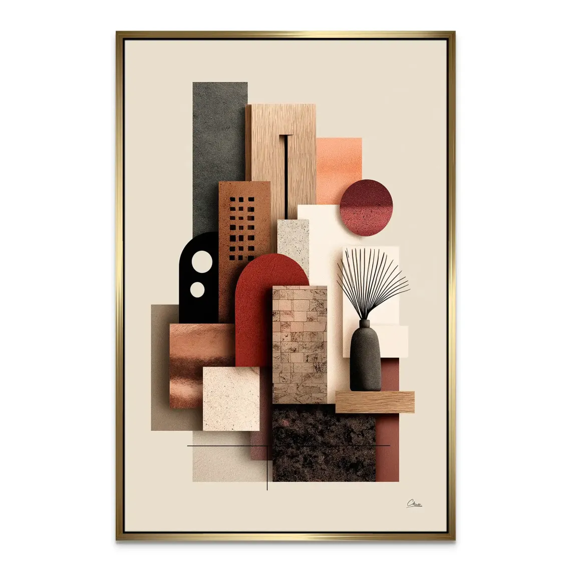 Urban Layers Elegance Leinwand Bild INGALERIE