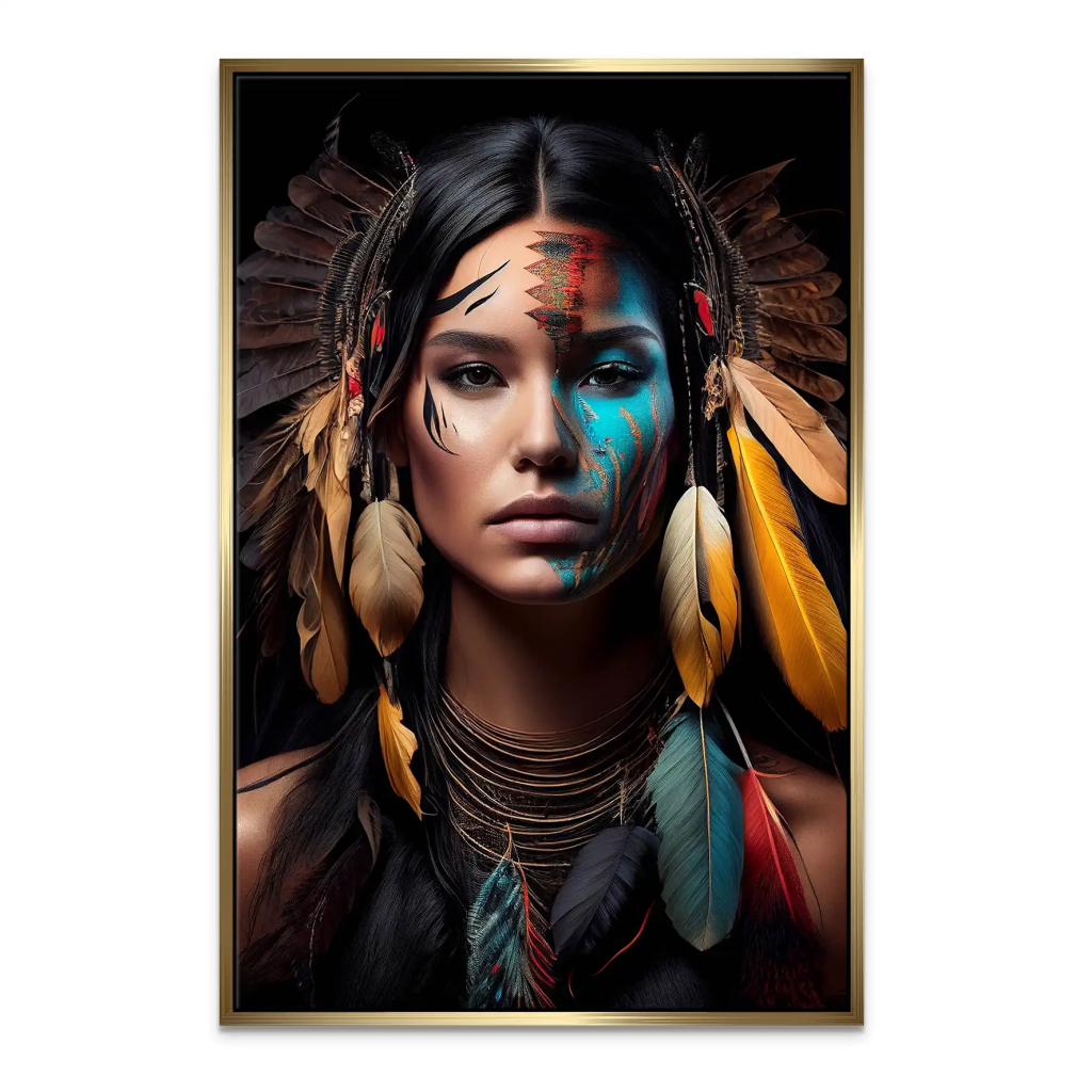 Beauty Sioux Leinwand Bild INGALERIE