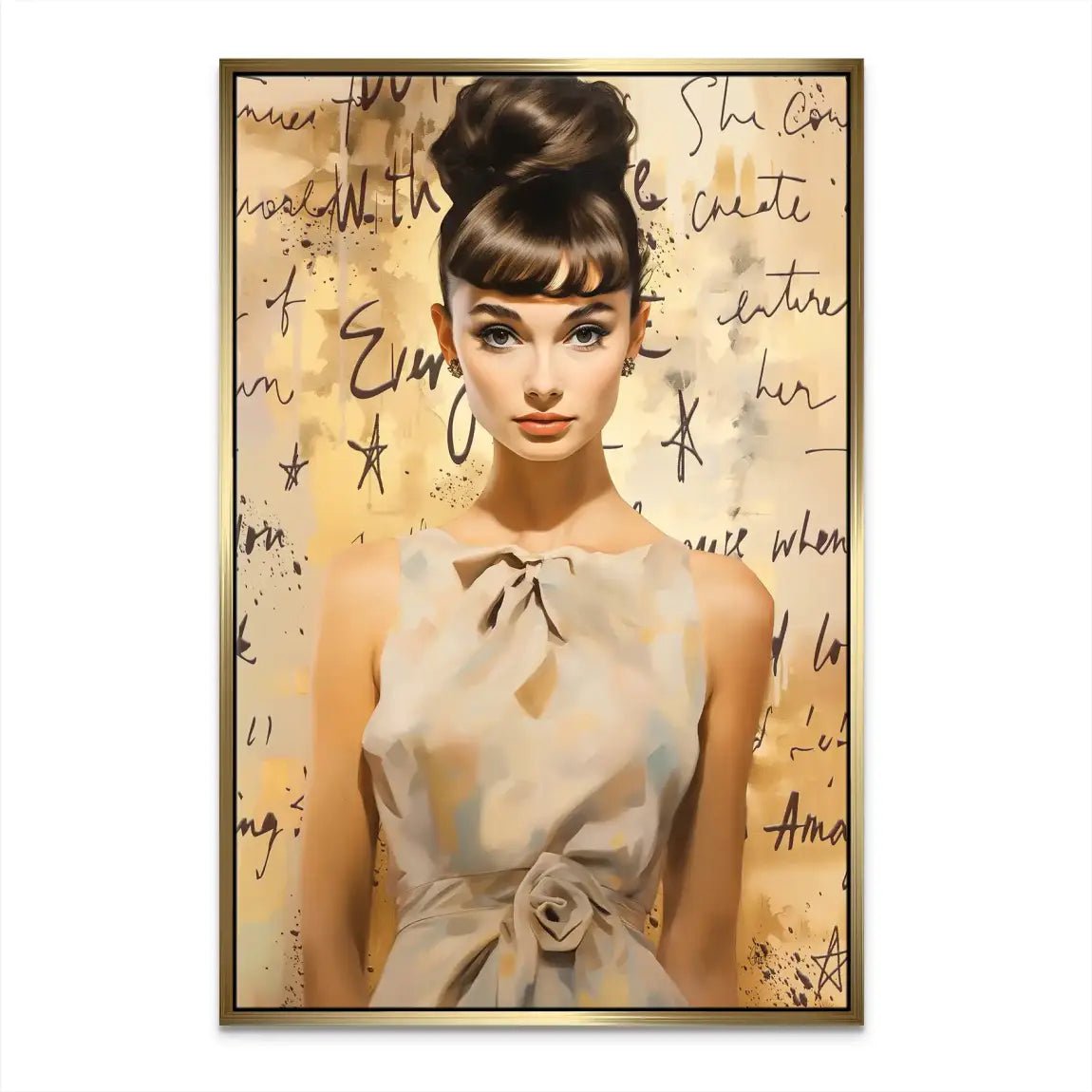 Audrey Hepburn Modern Art Leinwand Bild INGALERIE