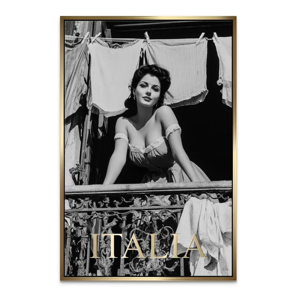 Bella Donna Noir Leinwand Bild