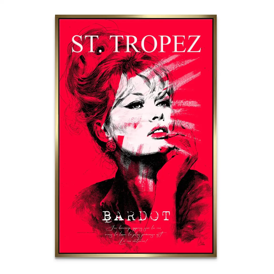 Bardot St Tropez Leinwand Bild