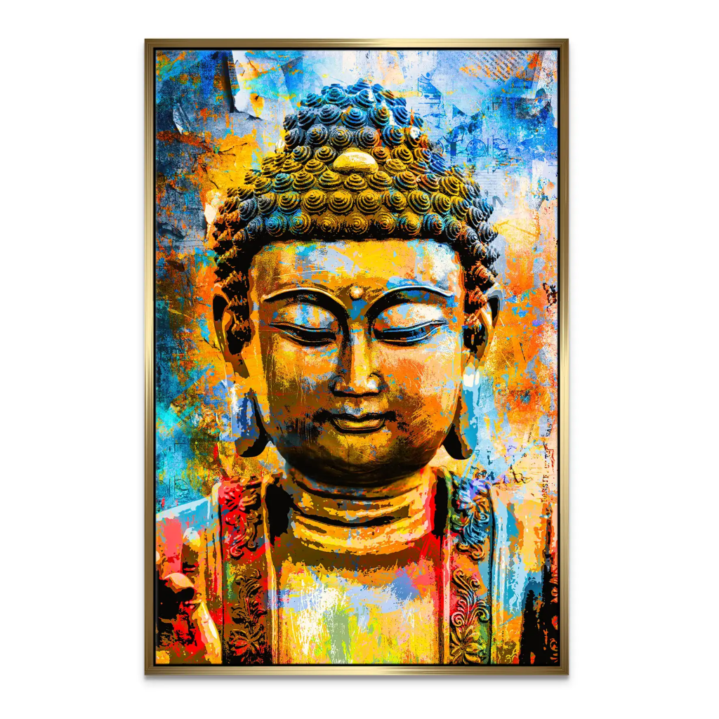 Buddha Color Style Leinwand Bild INGALERIE