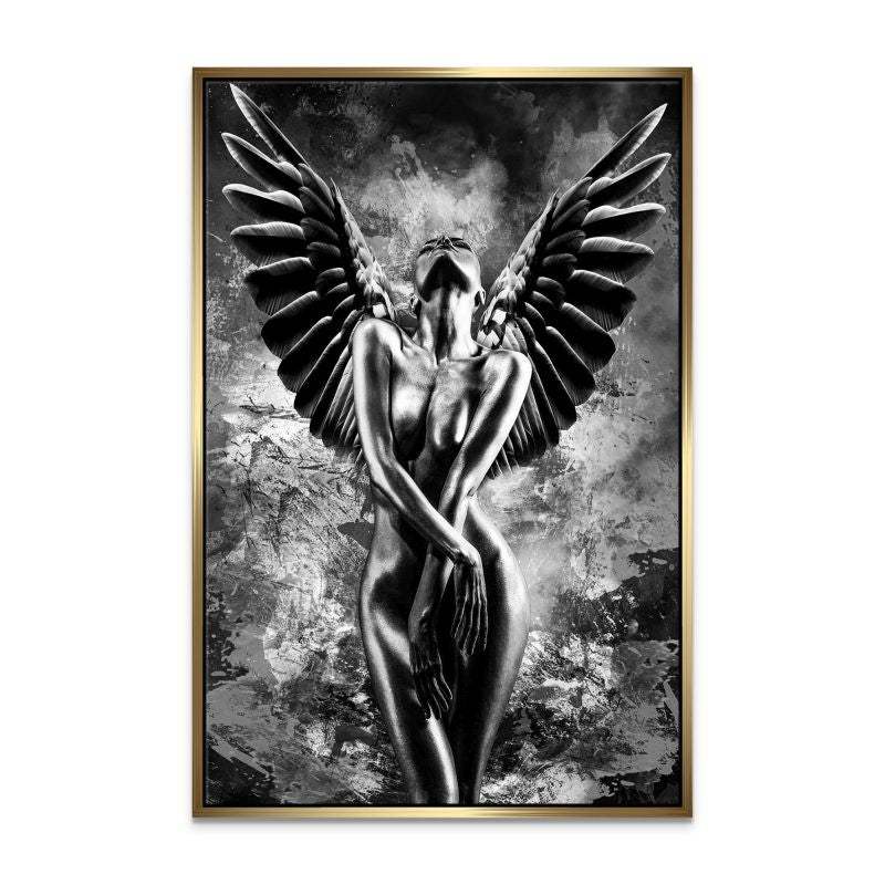 Black Angel Abstrakt Leinwand Bild INGALERIE