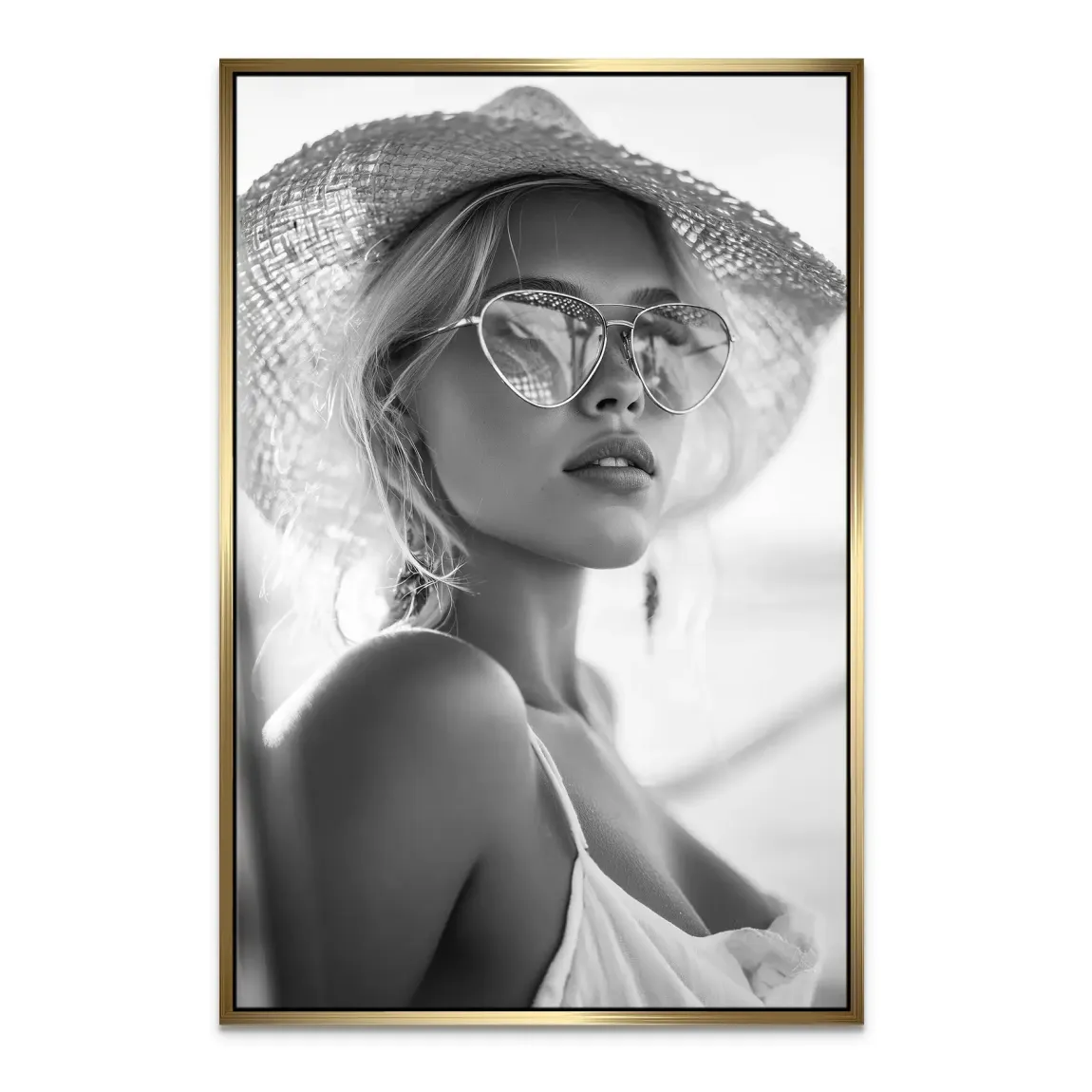 Summer Glam Noir Leinwand Bild