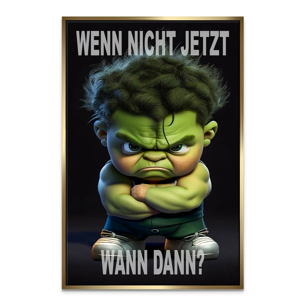 Kleiner Hulk Leinwand Bild INGALERIE