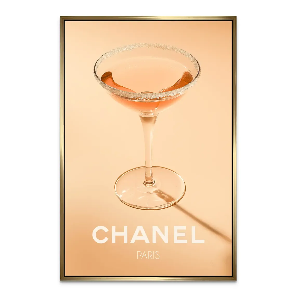 Chanel Glam Cocktail Leinwand Bild