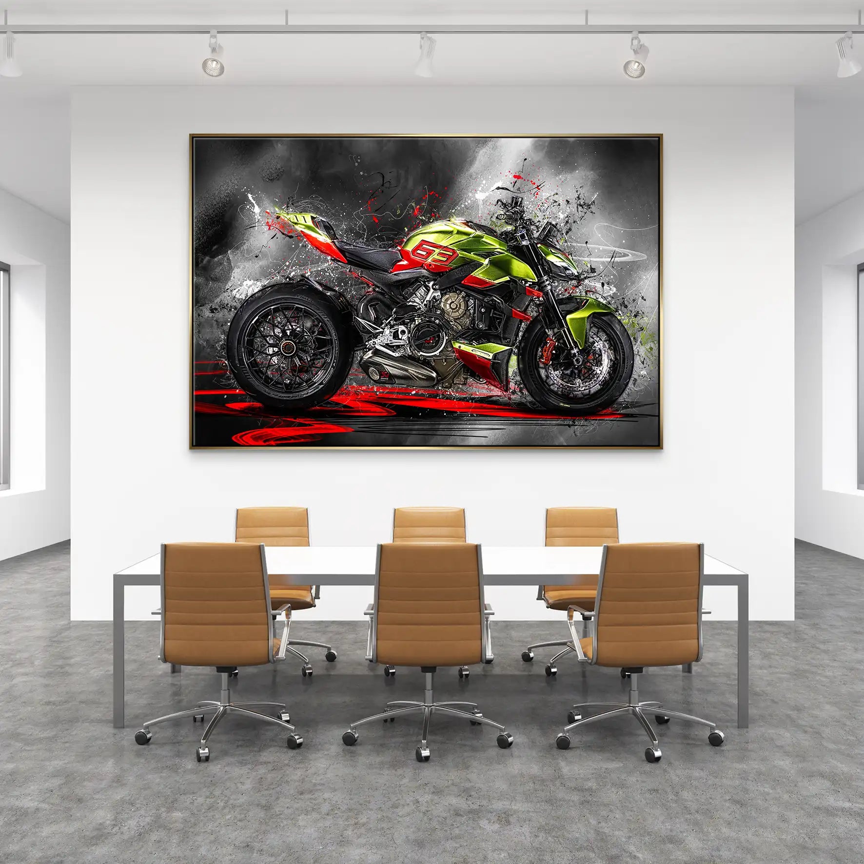 Ducati Streetfighter Lambo Style Leinwand Bild INGALERIE