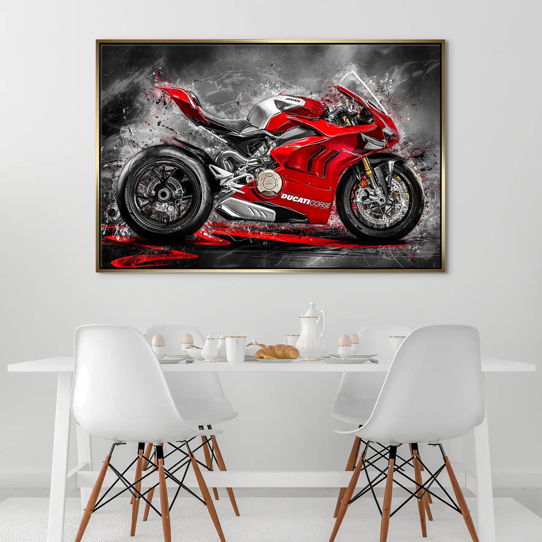 Ducati Panigale Corse Leinwand Bild INGALERIE