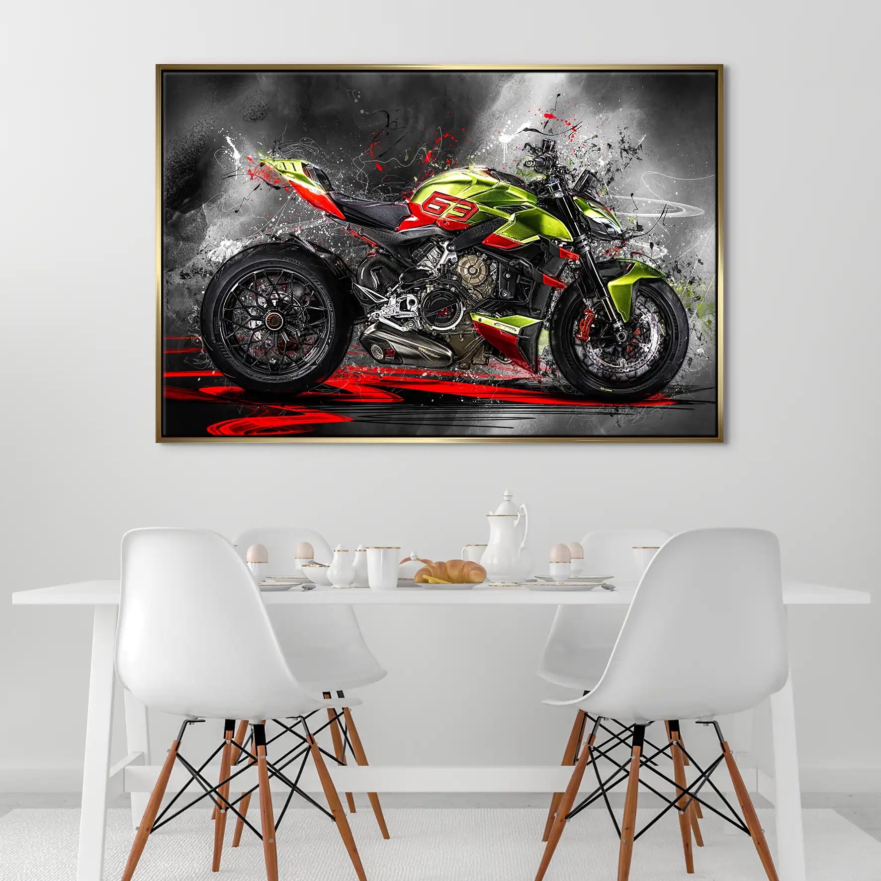 Ducati Streetfighter Lambo Style Leinwand Bild INGALERIE