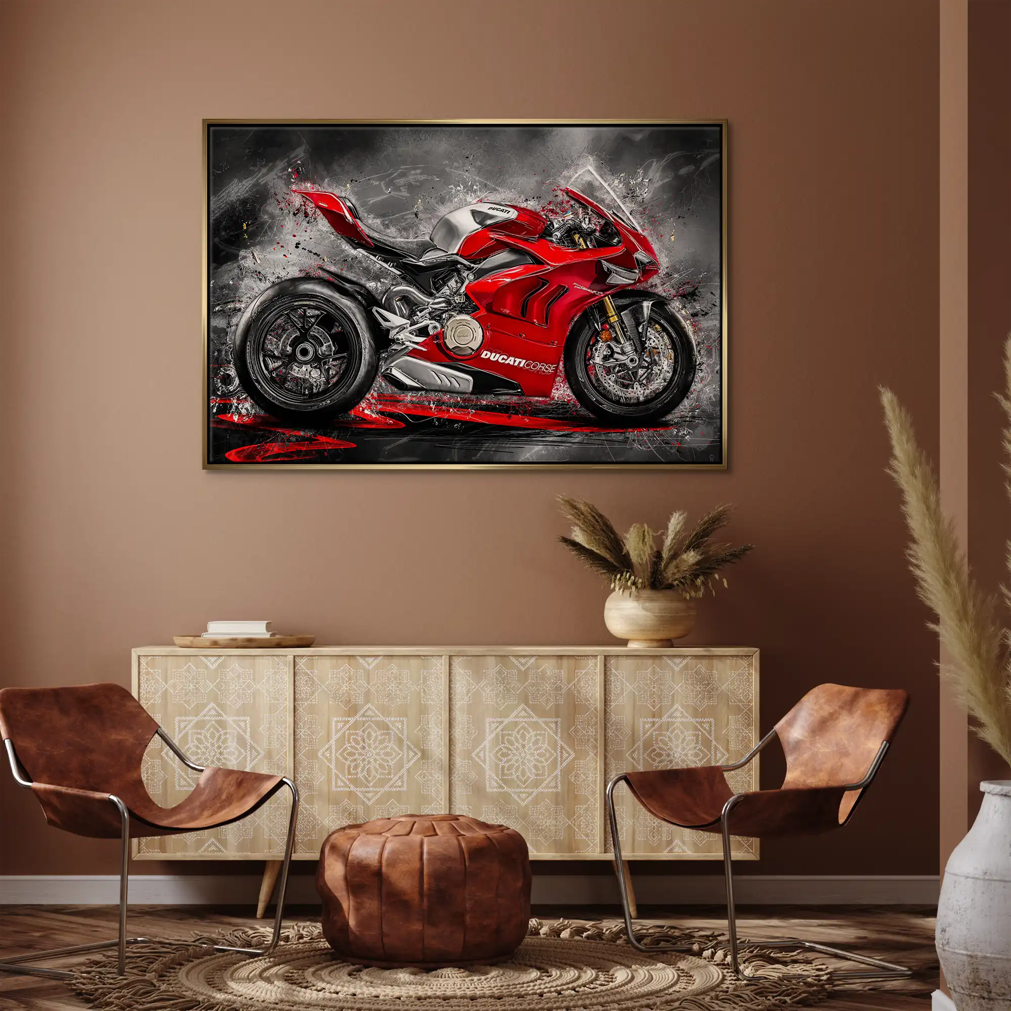 Ducati Panigale Corse Leinwand Bild INGALERIE