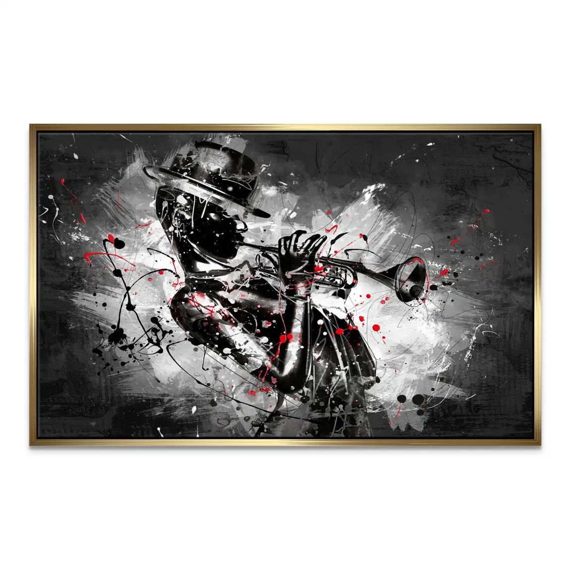 Jazzman Noir Symphony Leinwand Bild