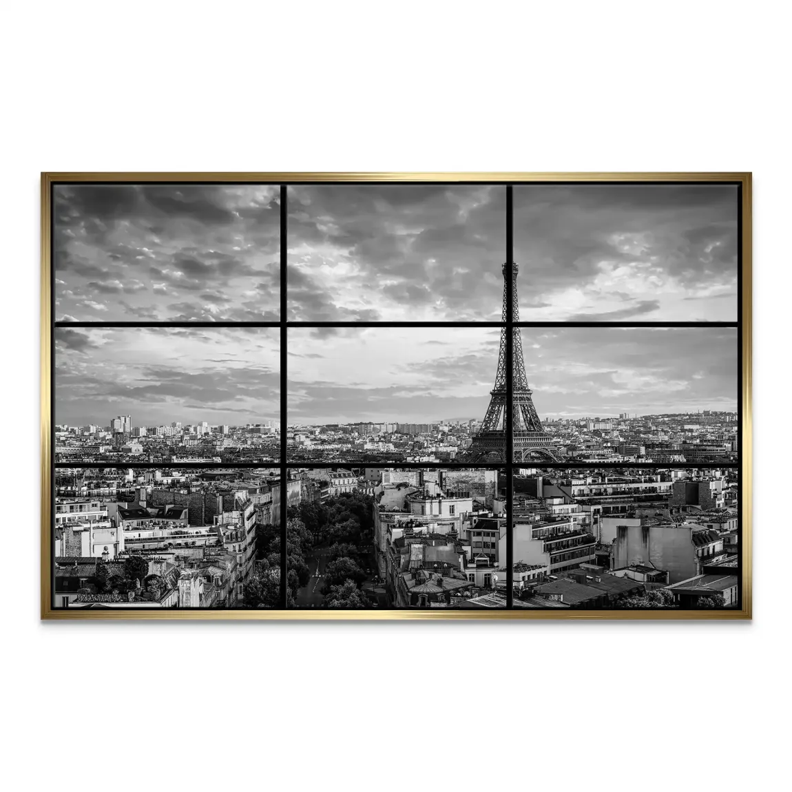 City View Paris Leinwand Bild