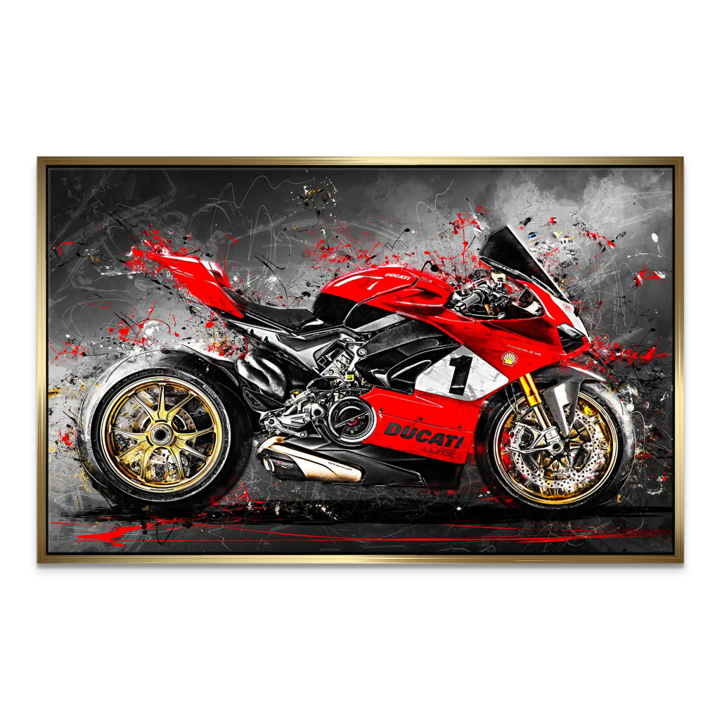 Ducati 916 V4 Abstrakt Leinwand Bild INGALERIE