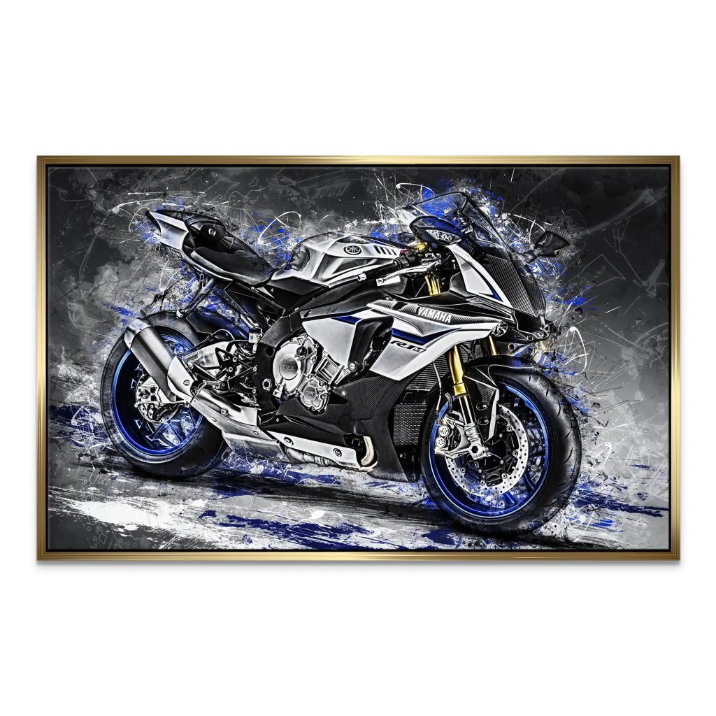 Yamaha R1M Abstrakt Leinwand Bild INGALERIE