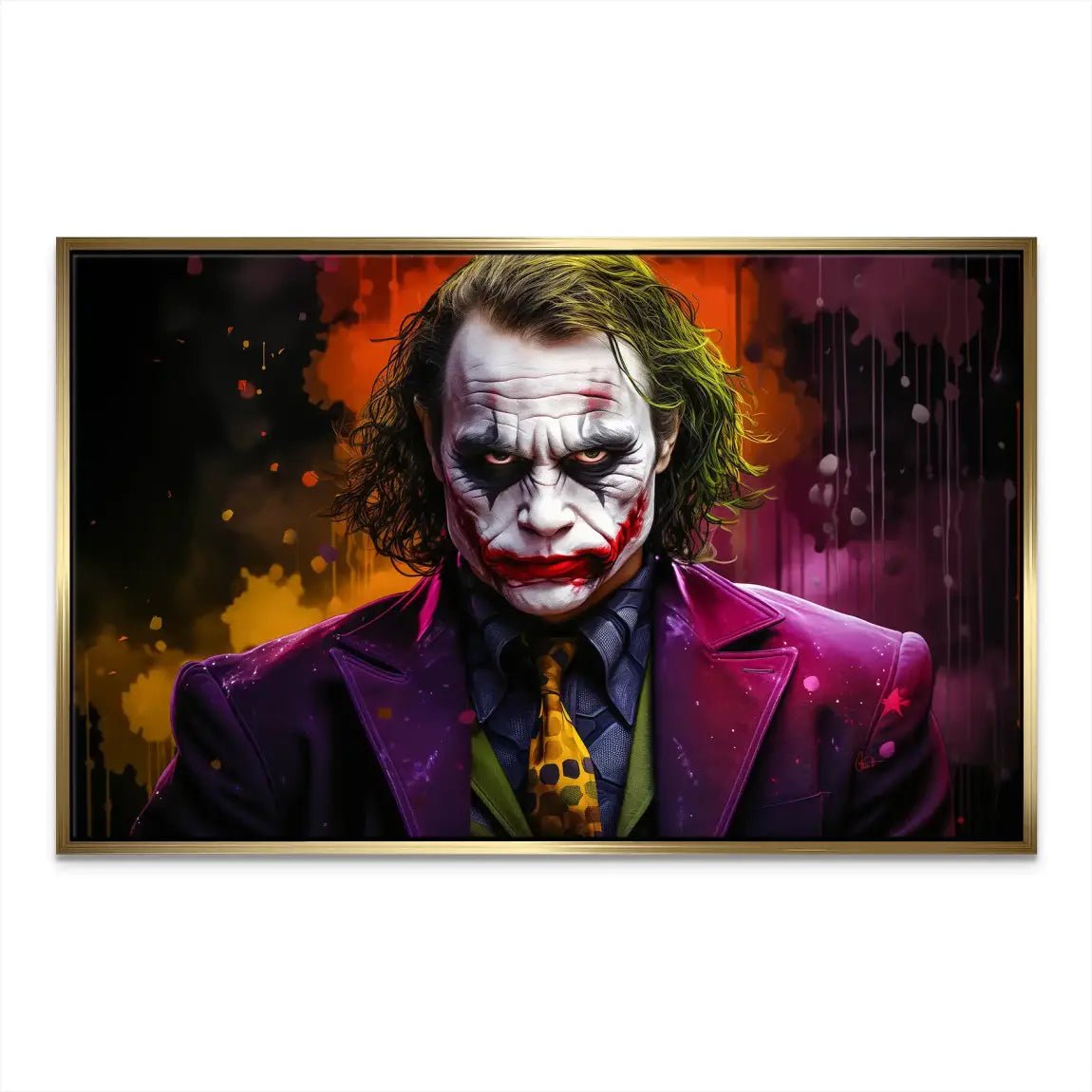 Joker Abrakt Leinwand Bild INGALERIE