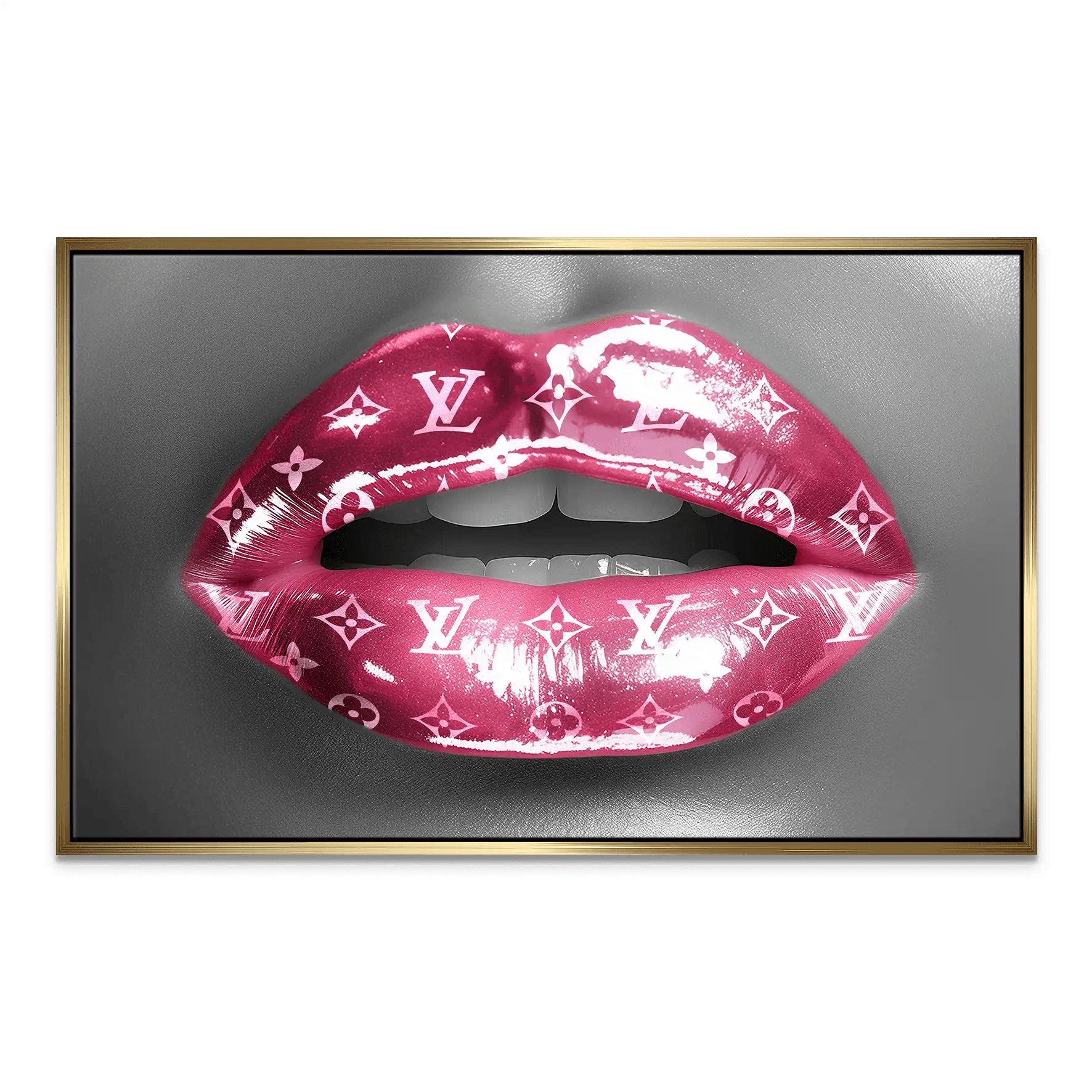 Pink Louis Lips Leinwand Bild INGALERIE