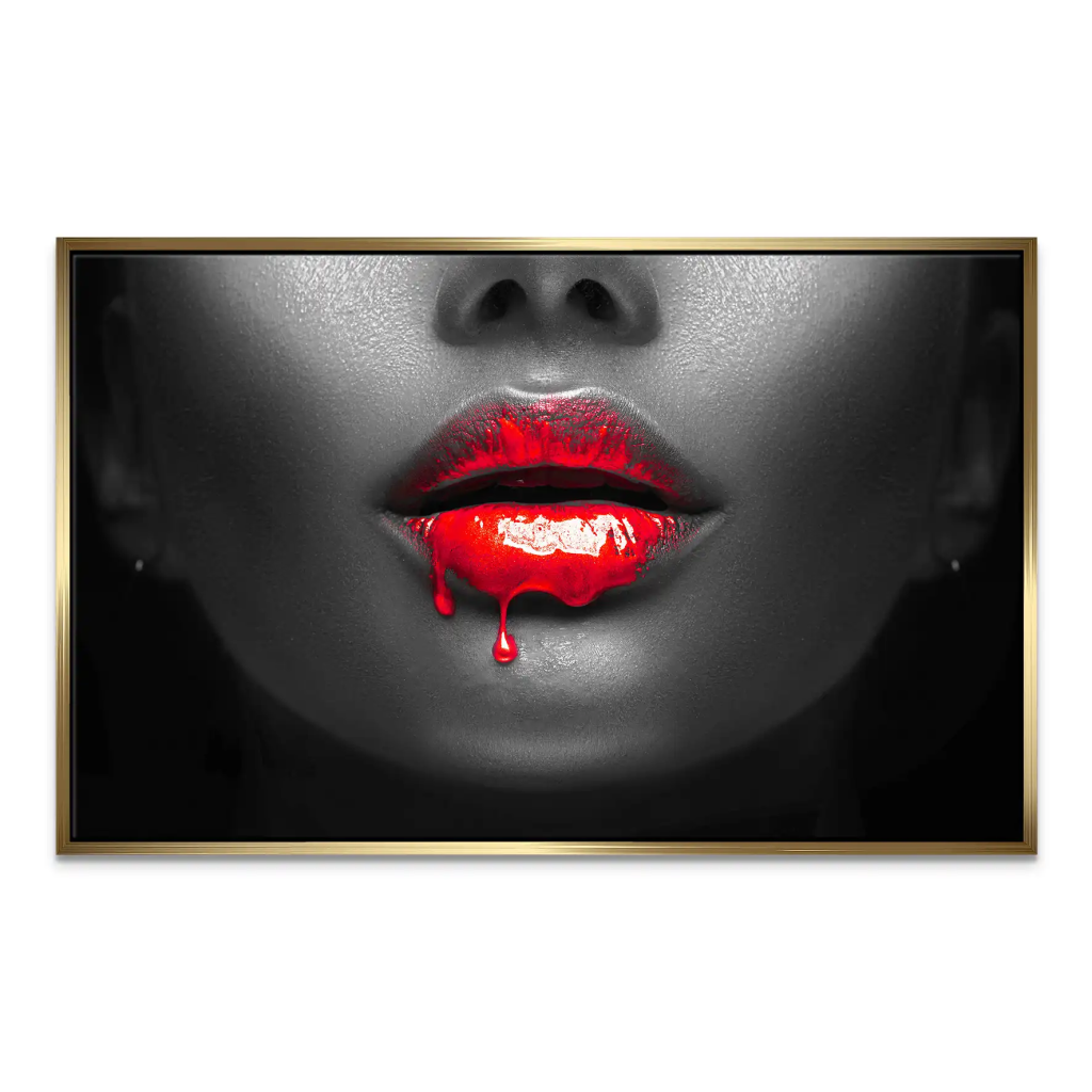 Red Lips Leinwand Bild INGALERIE