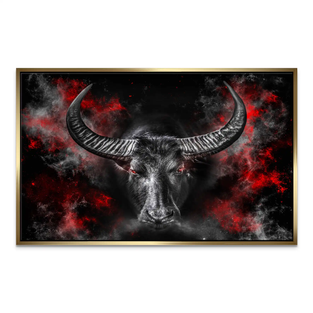 Stier Abstrakt Style Leinwand Bild INGALERIE