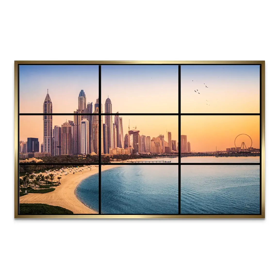 Golden Dunes Dubai Leinwand Bild