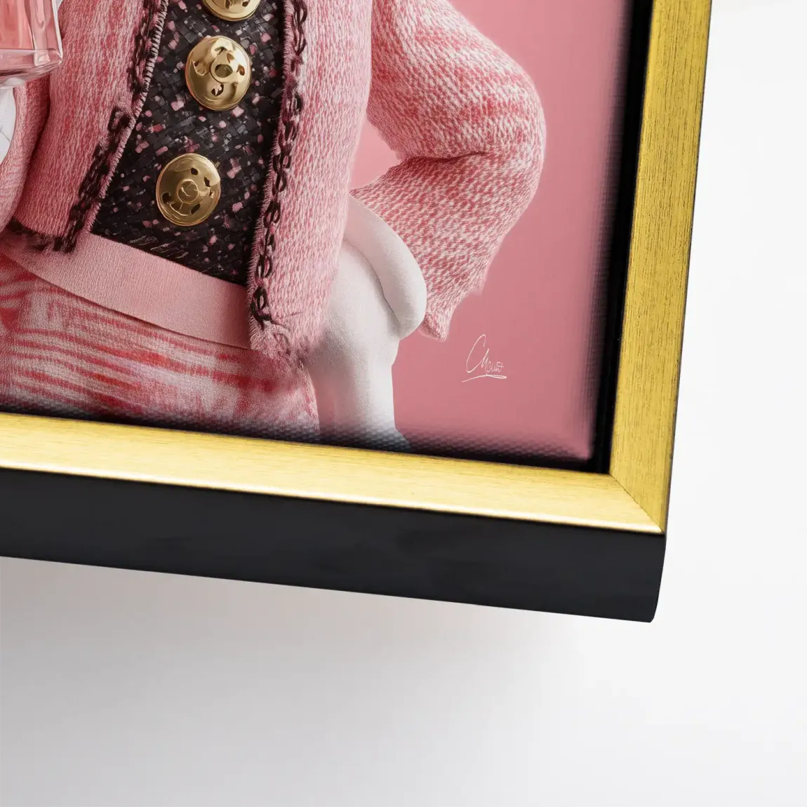 Paris Glam Minnie Maus Leinwand Bild