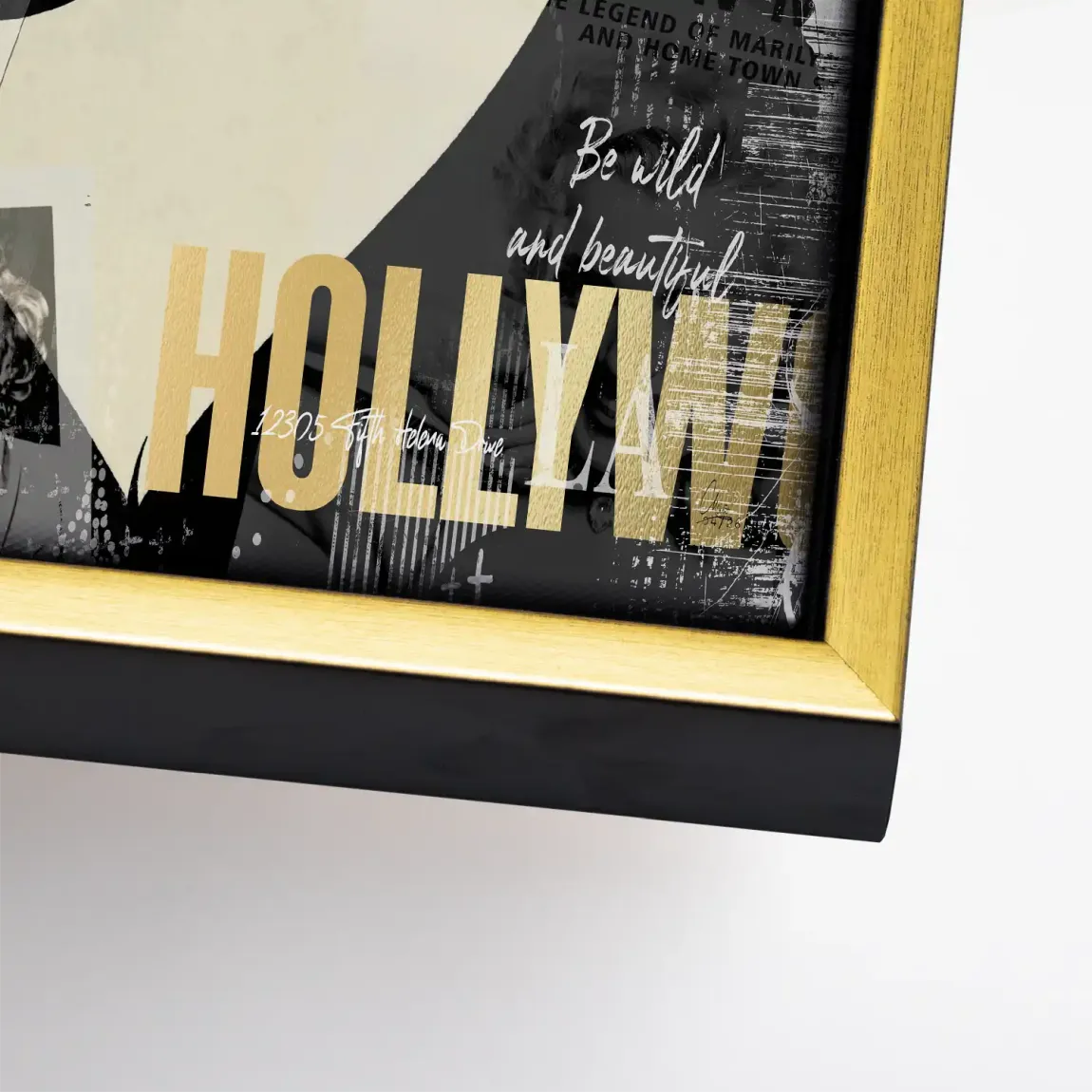 Marilyn Monroe Glamour News Leinwand Bild