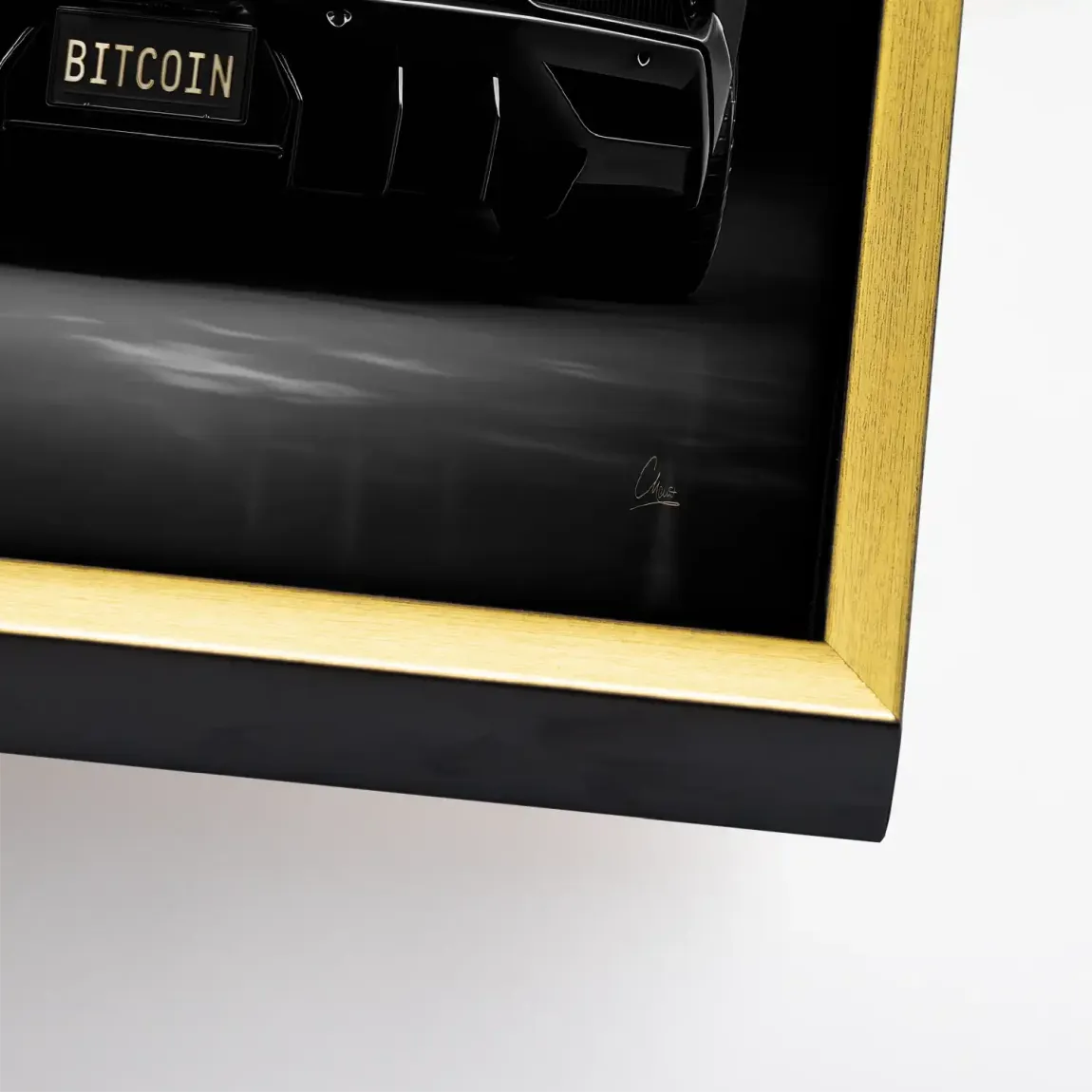 Lambo Bitcoin Leinwand Bild