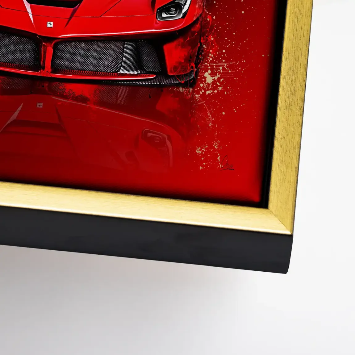 Red Prestige Ferrari Leinwand Bild