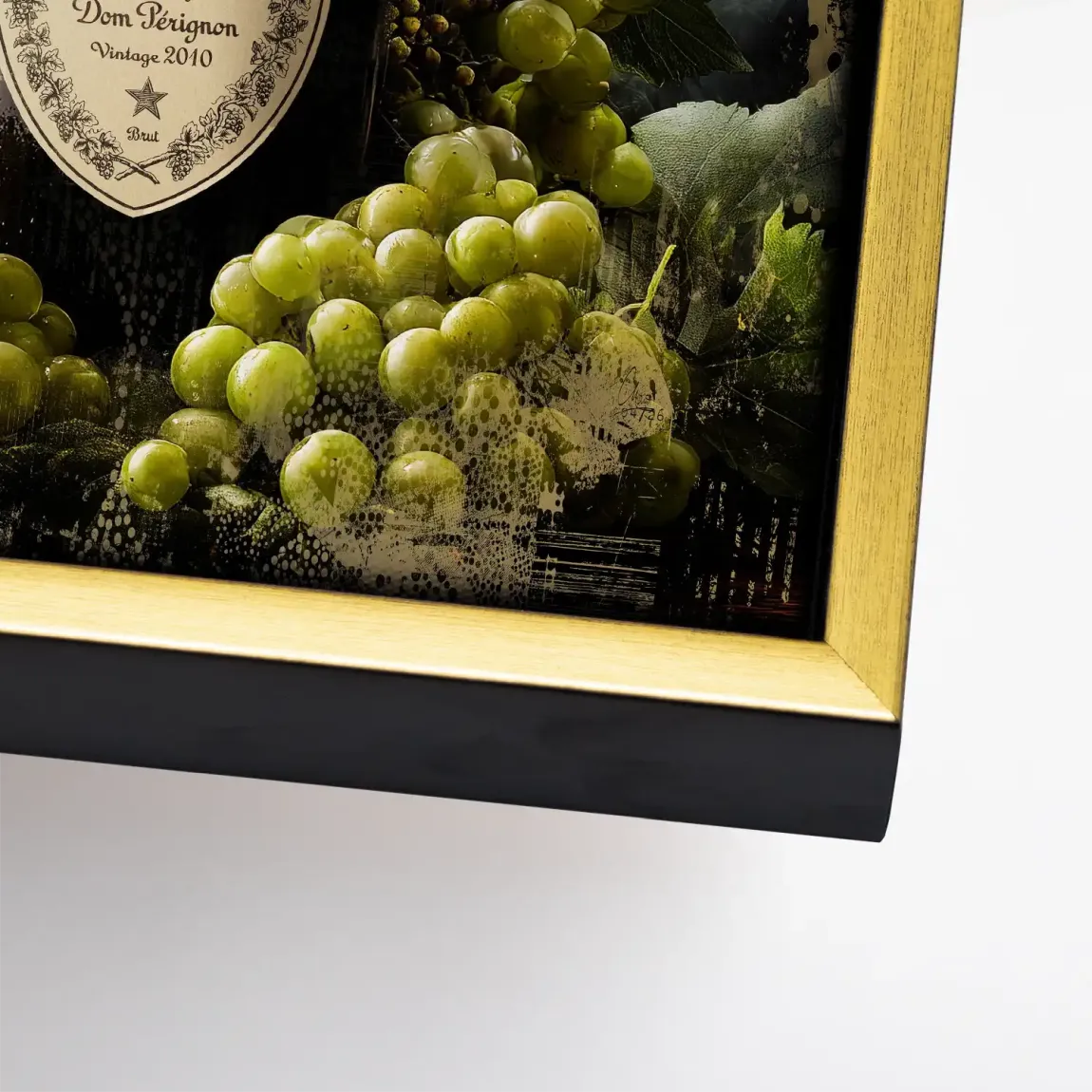 Champagner Reben Leinwand Bild