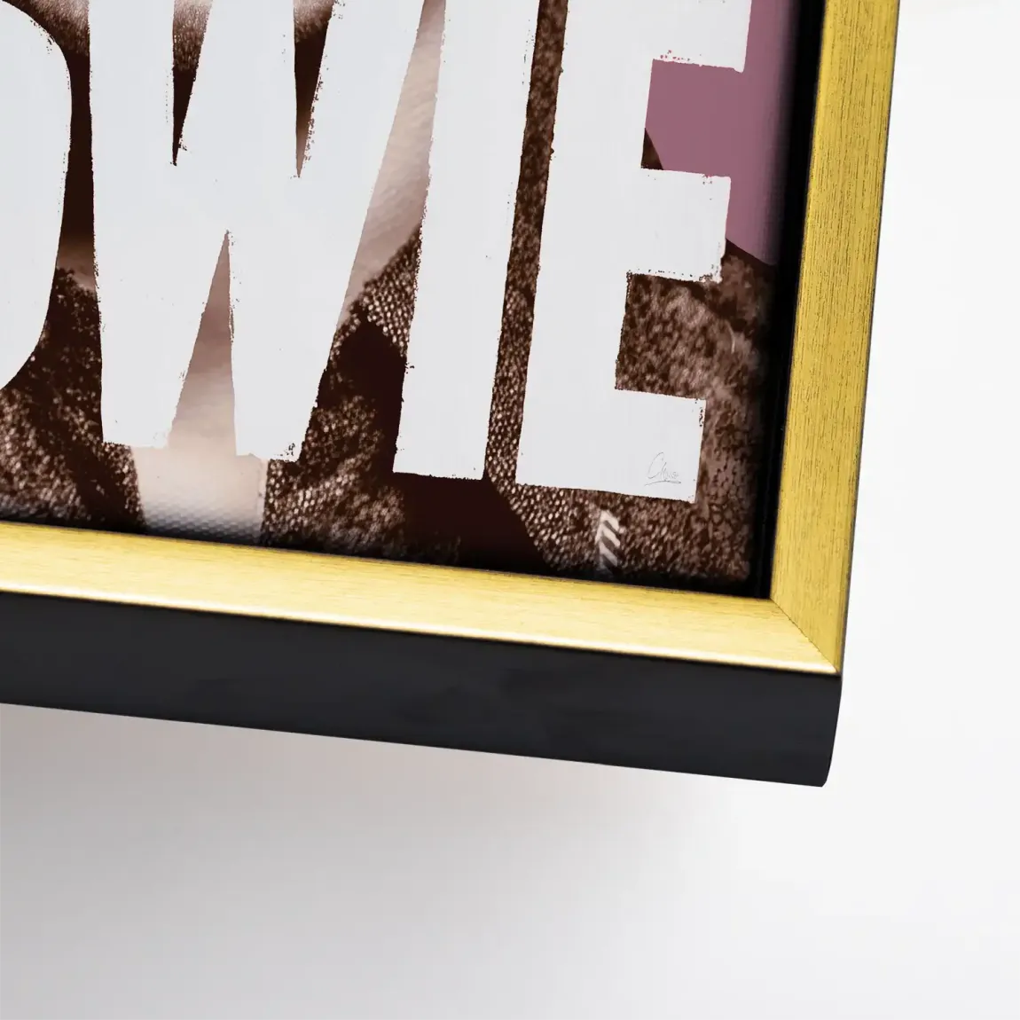 Starman Portrait Bowie Leinwand Bild