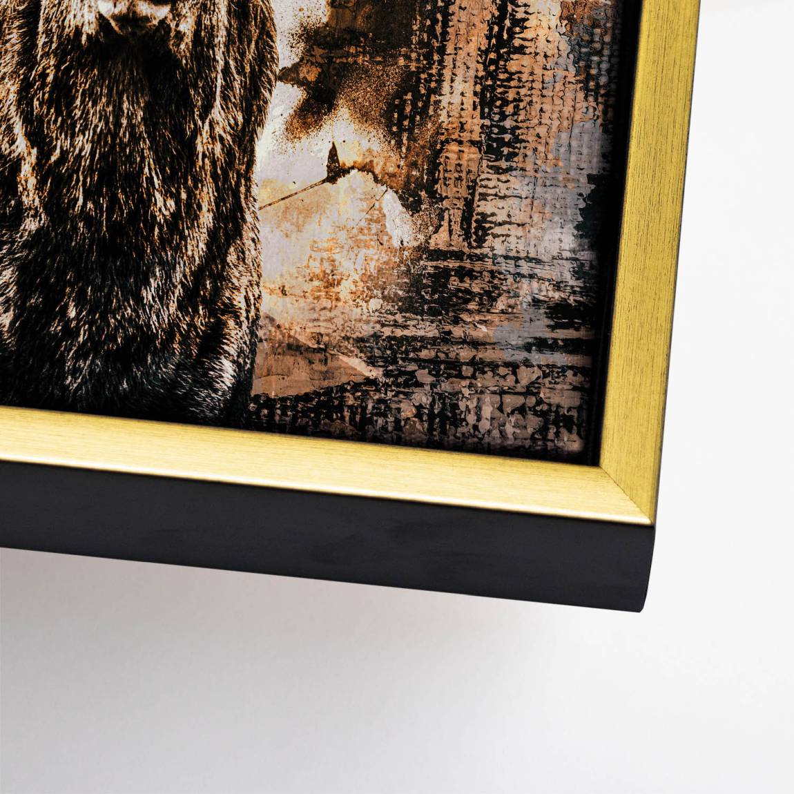 Hirsch Abstrakt Art Leinwand Bild