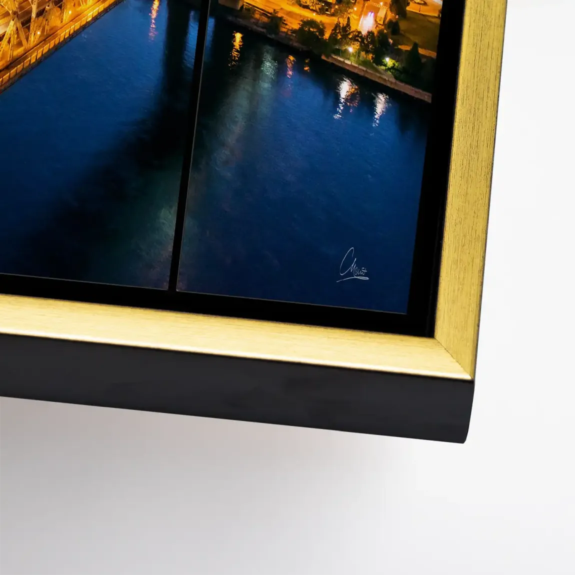 City Lights Manhattan Leinwand Bild