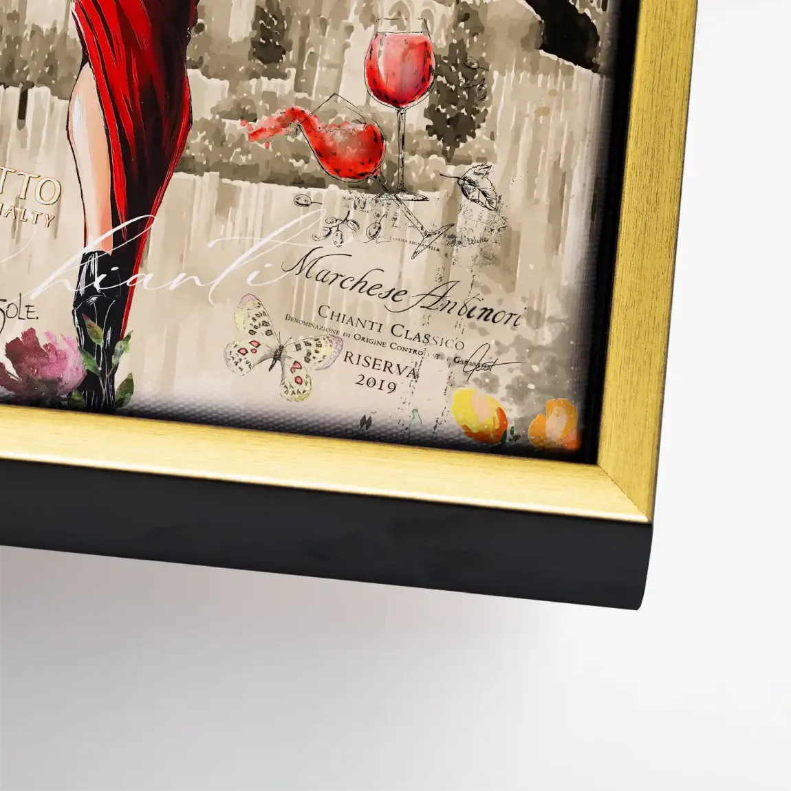 Dolce Vita Rosso Flair Leinwand Bild INGALERIE