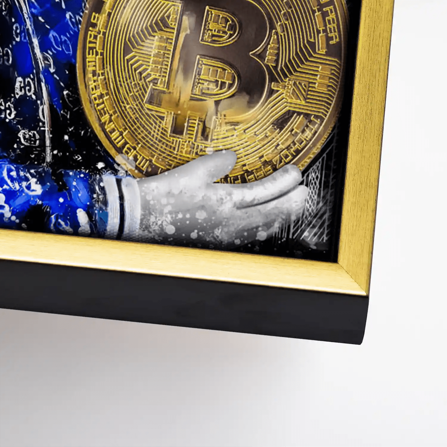 Dagobert Bitcoin Pop Art Leinwand Bild INGALERIE