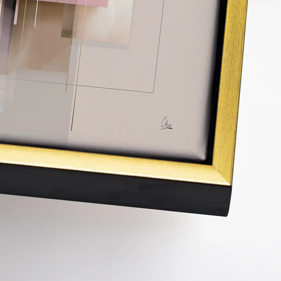 Soft Geometry Leinwand Bild