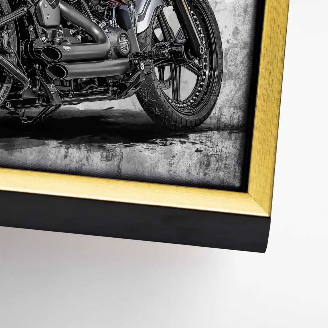 Harley Road Pop Art Leinwand Bild