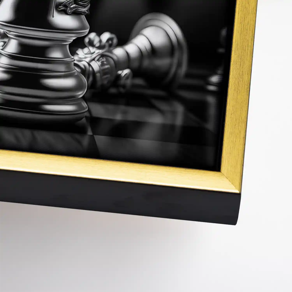 Motivation Schachfigur Leinwand Bild INGALERIE
