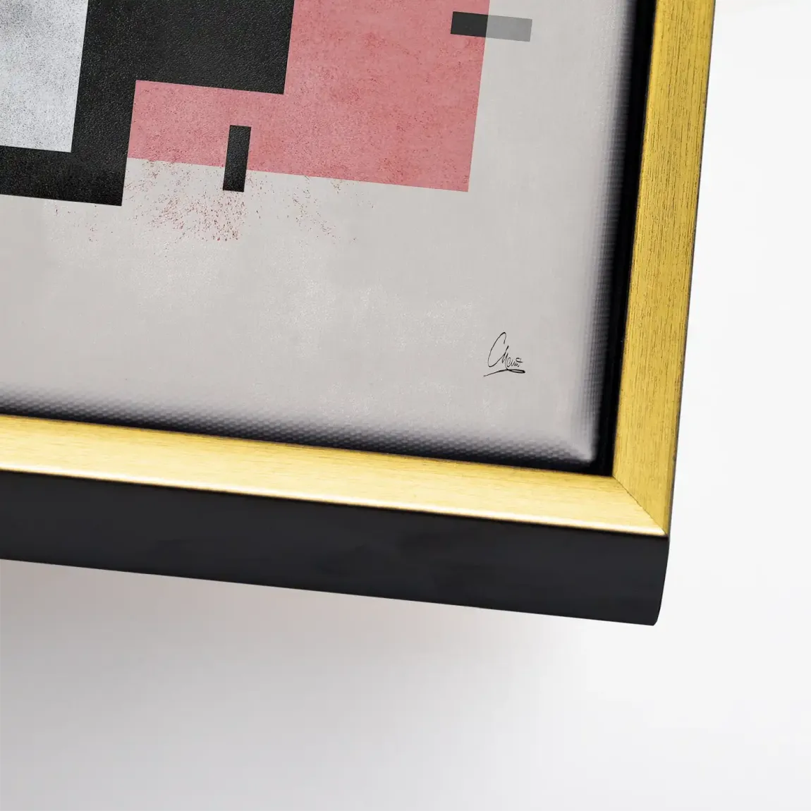 Geometric Aura Leinwand Bild