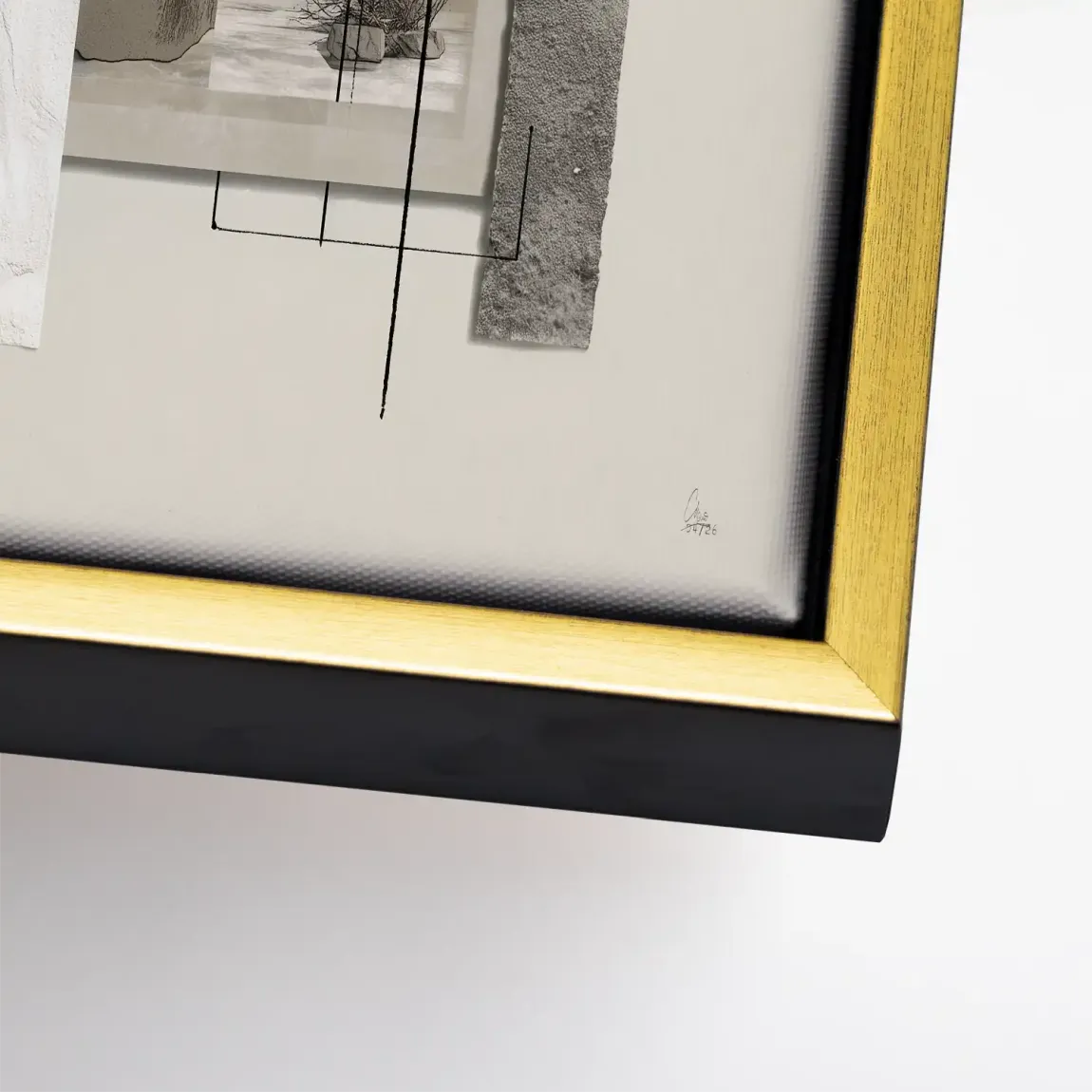 Marmor Komposition Leinwand Bild