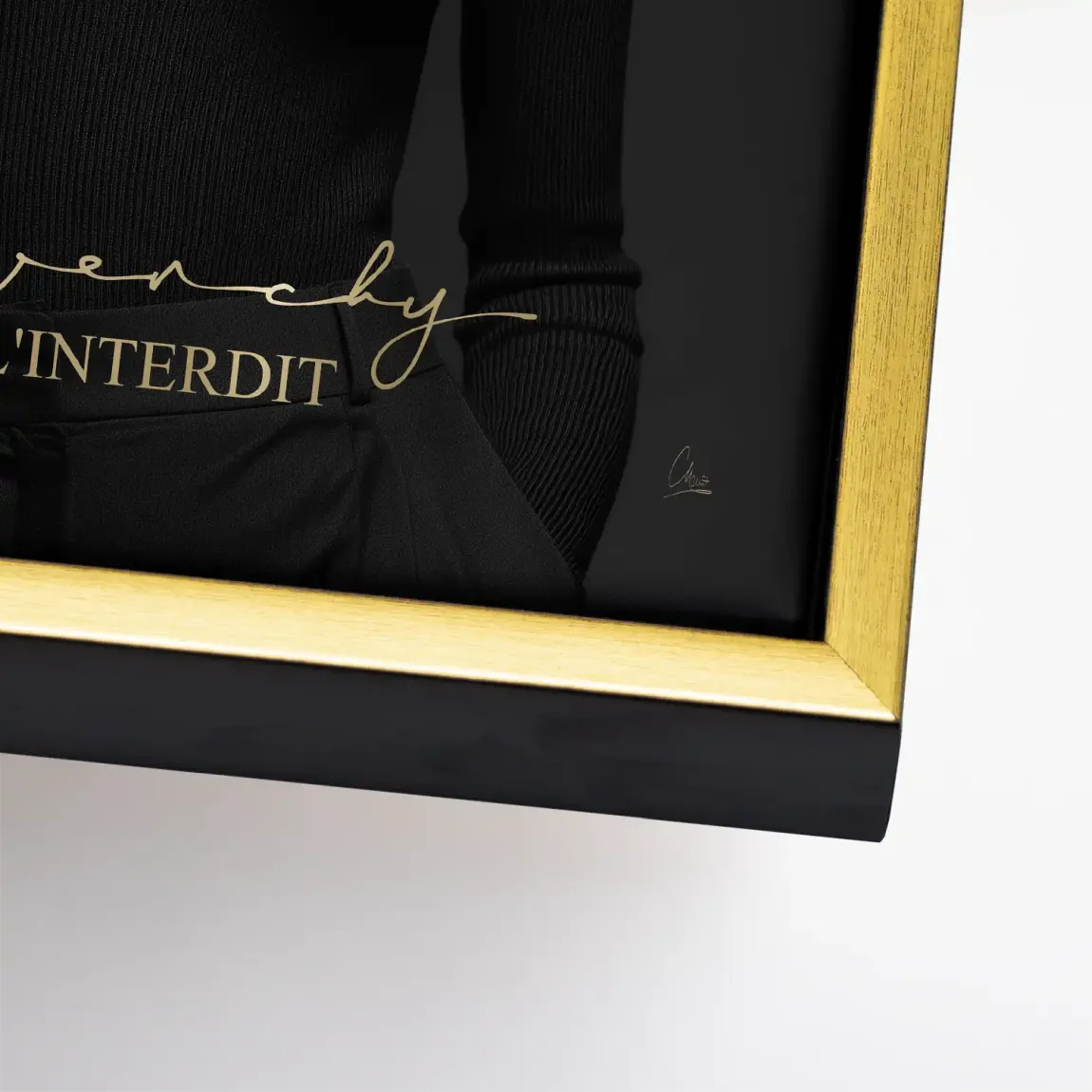 Audrey Givenchy Noir Leinwand Bild